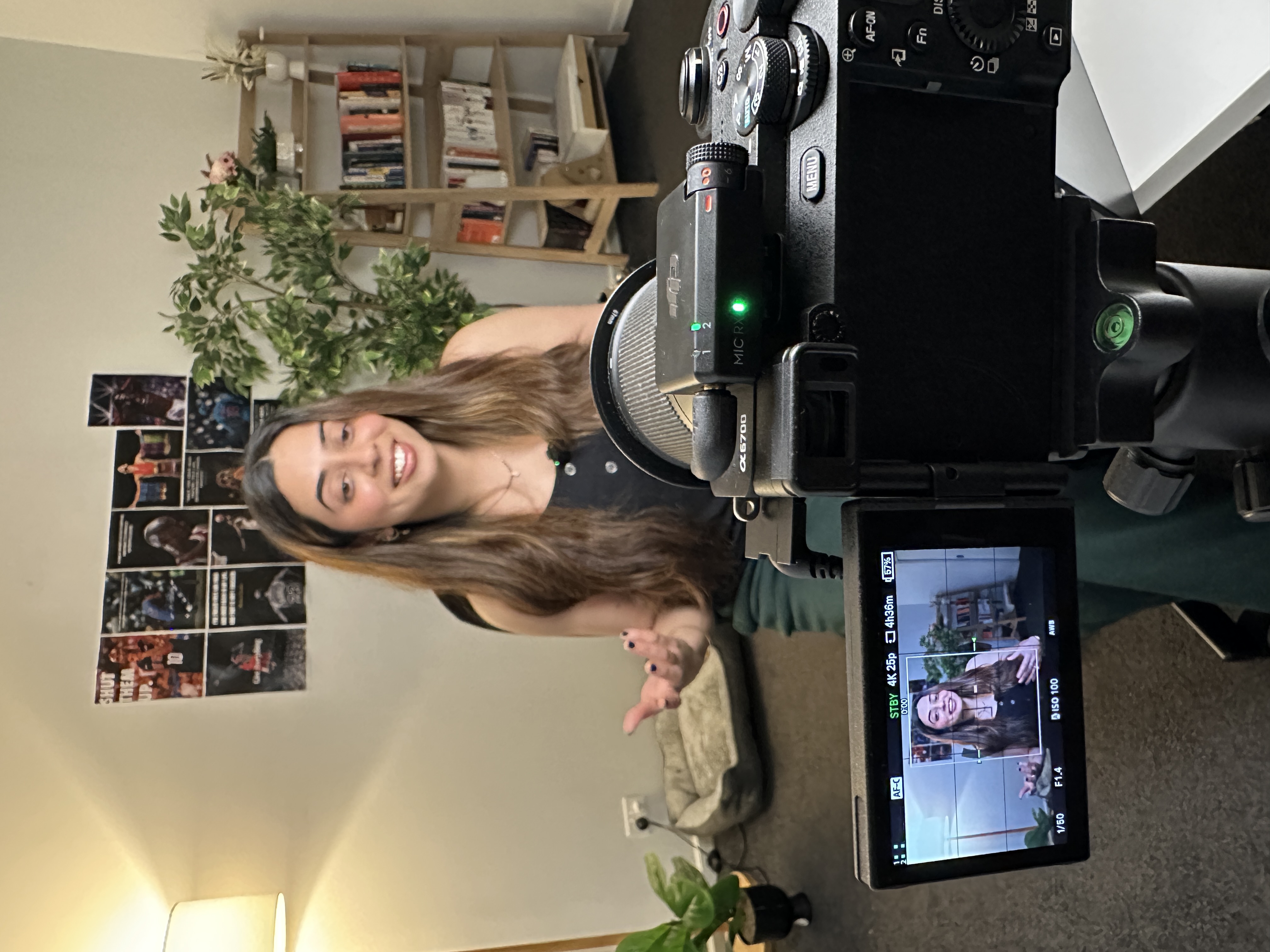 Priyanka creating an Australia advice video